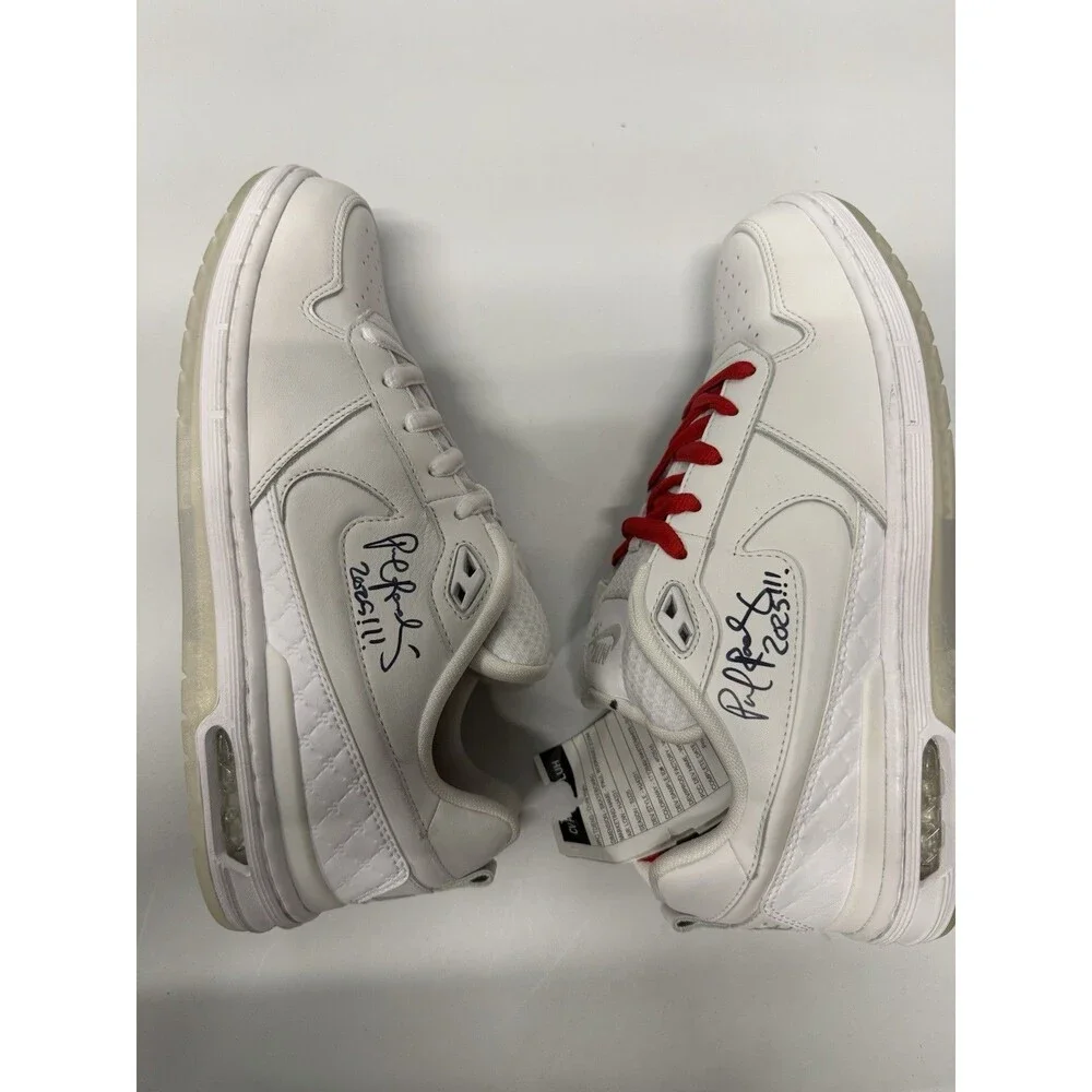 1/1 Sample PRod Nike SB Zoom Air Low Paul Rodriguez 1 Triple White Auto 10m
